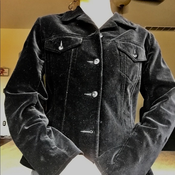 Velour jean jacket! - Picture 3 of 3